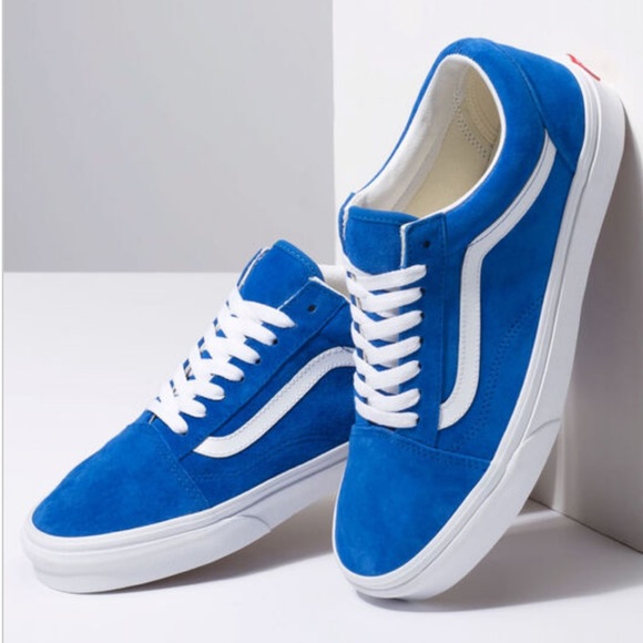 vans authentic pig suede princess blue skate shoes